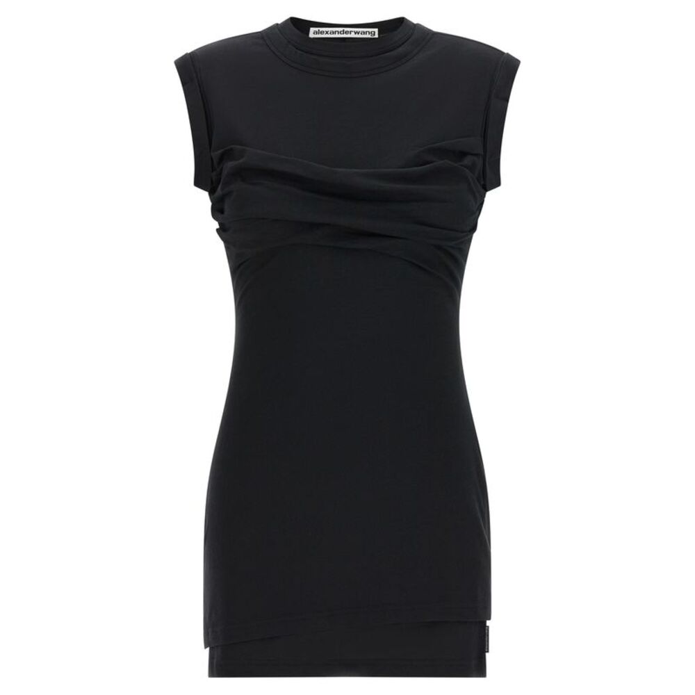 Alexander Wang Black Cotton Short Women's Dress